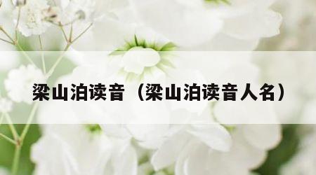 梁山泊读音（梁山泊读音人名）