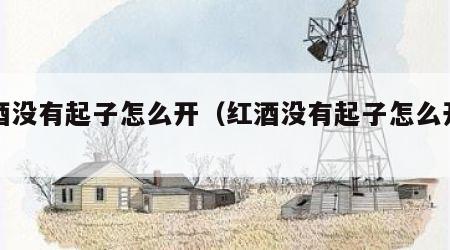 红酒没有起子怎么开（红酒没有起子怎么开木塞）