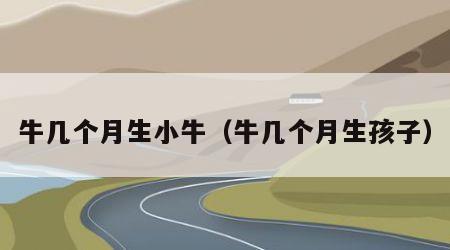 牛几个月生小牛（牛几个月生孩子）