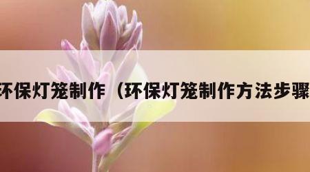 环保灯笼制作（环保灯笼制作方法步骤）