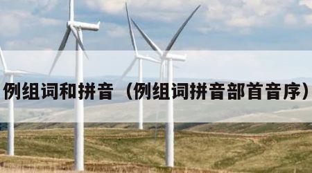 例组词和拼音（例组词拼音部首音序）
