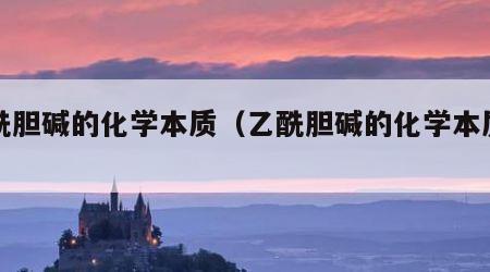 乙酰胆碱的化学本质（乙酰胆碱的化学本质是）