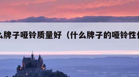 什么牌子哑铃质量好（什么牌子的哑铃性价比高）