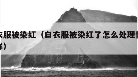 白衣服被染红（白衣服被染红了怎么处理恢复原样）