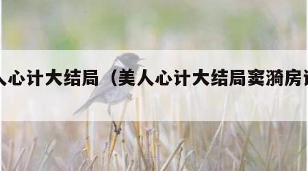 美人心计大结局（美人心计大结局窦漪房说的话）