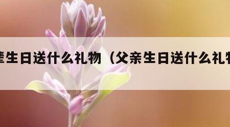 长辈生日送什么礼物（父亲生日送什么礼物好）