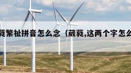 葳蕤繁祉拼音怎么念（葳蕤,这两个字怎么读?）