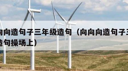 向向向造句子三年级造句（向向向造句子三年级造句操场上）
