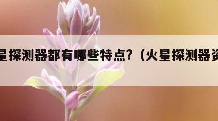 火星探测器都有哪些特点?（火星探测器资料）