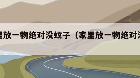 家里放一物绝对没蚊子（家里放一物绝对没虫子）