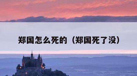 郑国怎么死的（郑国死了没）