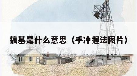 搞基是什么意思（手冲握法图片）
