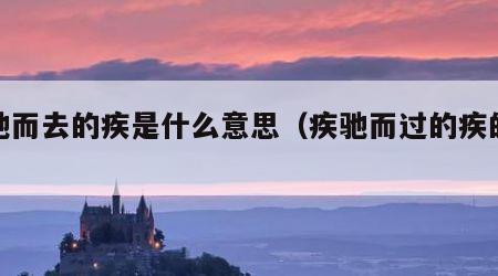疾驰而去的疾是什么意思（疾驰而过的疾的意思）