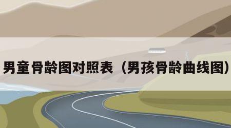 男童骨龄图对照表（男孩骨龄曲线图）