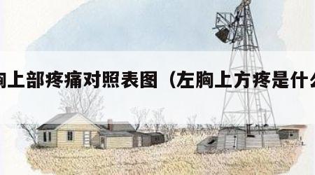 左胸上部疼痛对照表图（左胸上方疼是什么病）