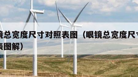 眼镜总宽度尺寸对照表图（眼镜总宽度尺寸对照表图解）