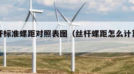 丝杆标准螺距对照表图（丝杆螺距怎么计算公式）