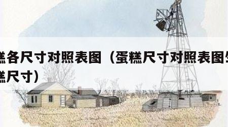 蛋糕各尺寸对照表图（蛋糕尺寸对照表图生日蛋糕尺寸）