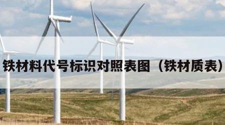 铁材料代号标识对照表图（铁材质表）
