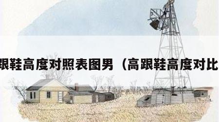 高跟鞋高度对照表图男（高跟鞋高度对比图）