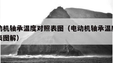 电动机轴承温度对照表图（电动机轴承温度对照表图解）
