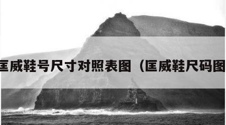 匡威鞋号尺寸对照表图（匡威鞋尺码图）