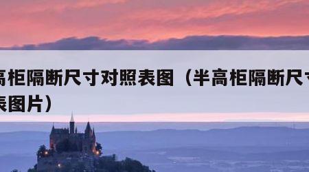 半高柜隔断尺寸对照表图（半高柜隔断尺寸对照表图片）