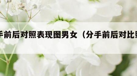 分手前后对照表现图男女（分手前后对比照片）