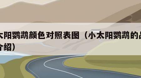 小太阳鹦鹉颜色对照表图（小太阳鹦鹉的品种的介绍）