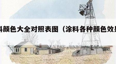 涂料颜色大全对照表图（涂料各种颜色效果图）