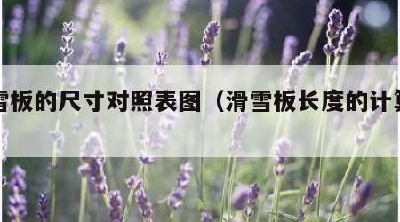 滑雪板的尺寸对照表图（滑雪板长度的计算方法）