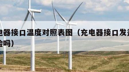 充电器接口温度对照表图（充电器接口发烫有危险吗）