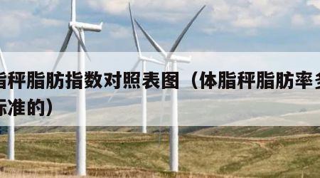 体脂秤脂肪指数对照表图（体脂秤脂肪率多少是标准的）