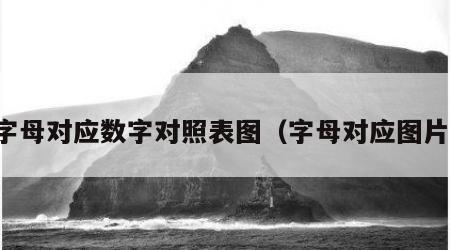 字母对应数字对照表图（字母对应图片）
