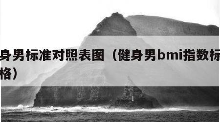 健身男标准对照表图（健身男bmi指数标准表格）