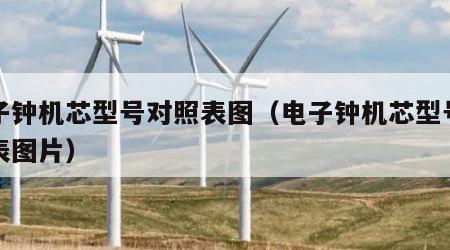 电子钟机芯型号对照表图（电子钟机芯型号对照表图片）