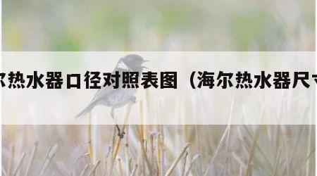 海尔热水器口径对照表图（海尔热水器尺寸规格）