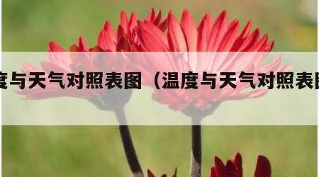 温度与天气对照表图（温度与天气对照表图片）