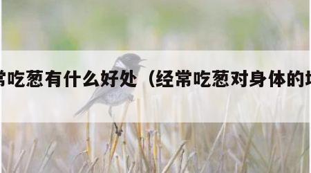 经常吃葱有什么好处（经常吃葱对身体的坏处）