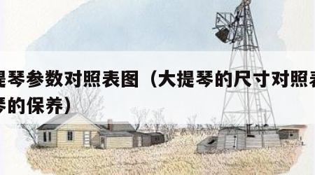大提琴参数对照表图（大提琴的尺寸对照表及提琴的保养）