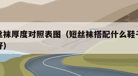 短丝袜厚度对照表图（短丝袜搭配什么鞋子穿更好）