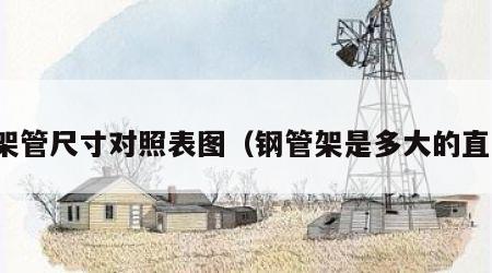 钢架管尺寸对照表图（钢管架是多大的直径）