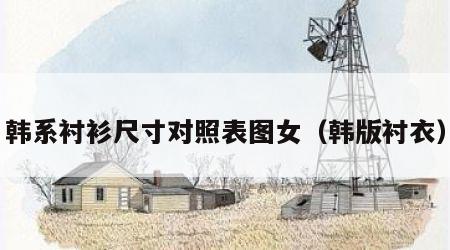 韩系衬衫尺寸对照表图女（韩版衬衣）