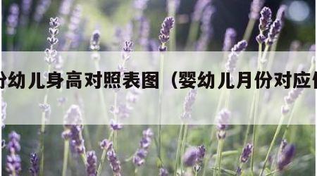月份幼儿身高对照表图（婴幼儿月份对应体重）