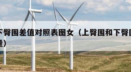 上下臀围差值对照表图女（上臀围和下臀围的测量）
