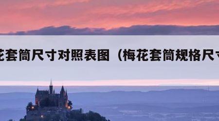 梅花套筒尺寸对照表图（梅花套筒规格尺寸表）