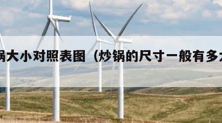 炒锅大小对照表图（炒锅的尺寸一般有多大口径）