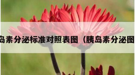 胰岛素分泌标准对照表图（胰岛素分泌图谱）