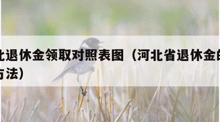 河北退休金领取对照表图（河北省退休金的计算方法）