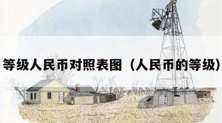 等级人民币对照表图（人民币的等级）